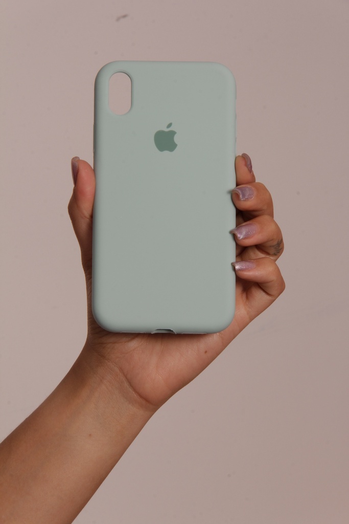 Estuche Silicón  Iphone XR  Menta