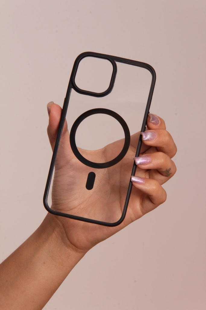 Estuche Mag Safe Spigen Hybrid Iphone 13 Negro